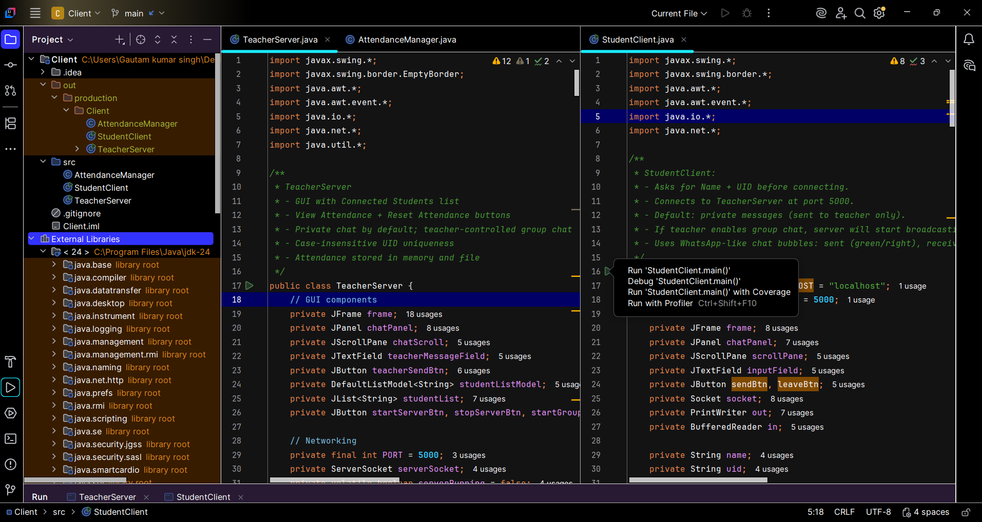 Code Setup
